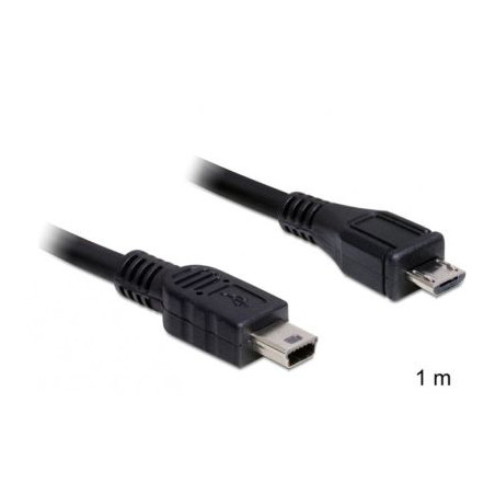 DeLock DL83177 USB 2.0 micro-B  -> USB mini 1 m apa / apa kábel